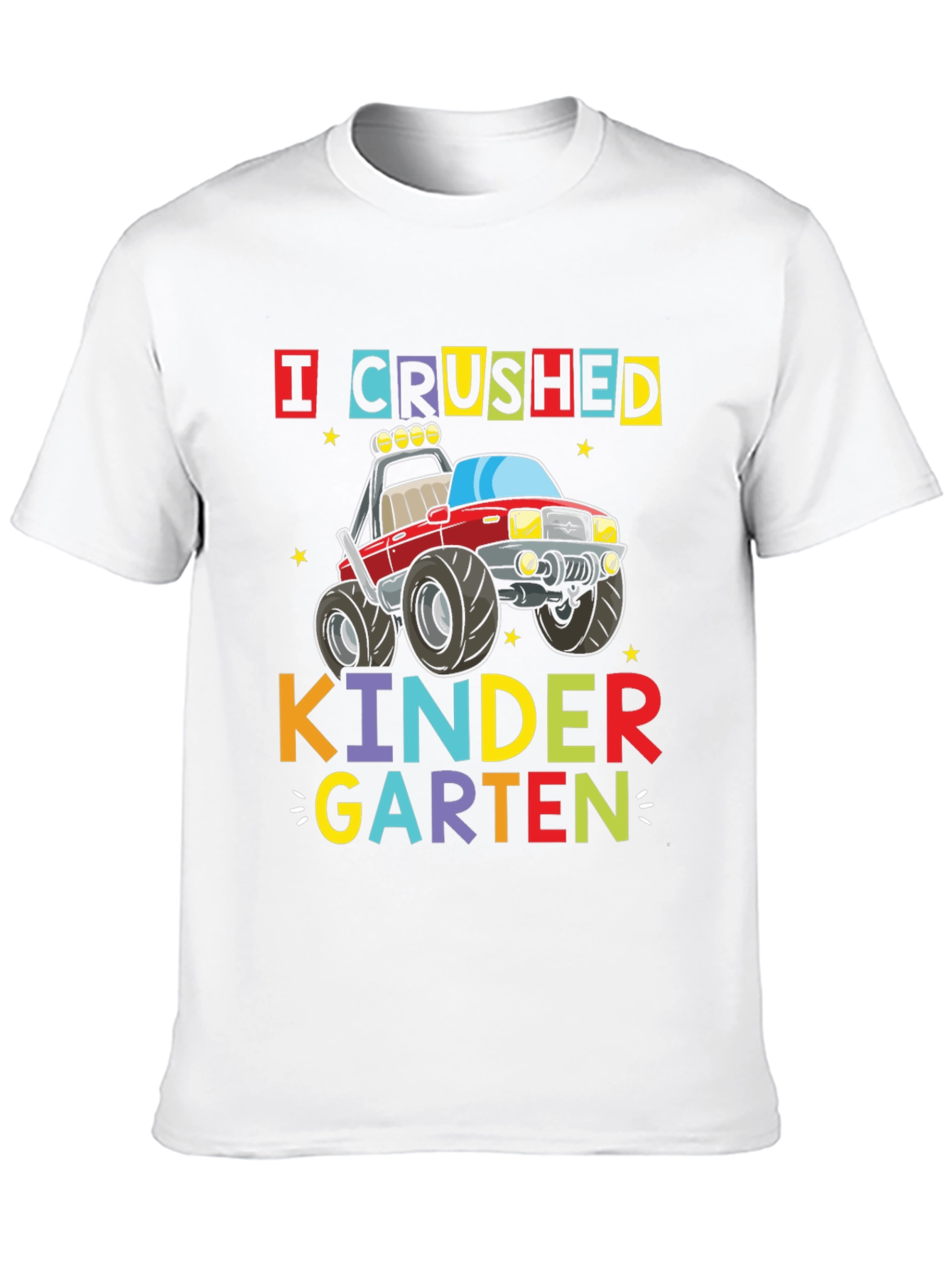 Crushed Kindergarten Monster Truck Graphic Tee