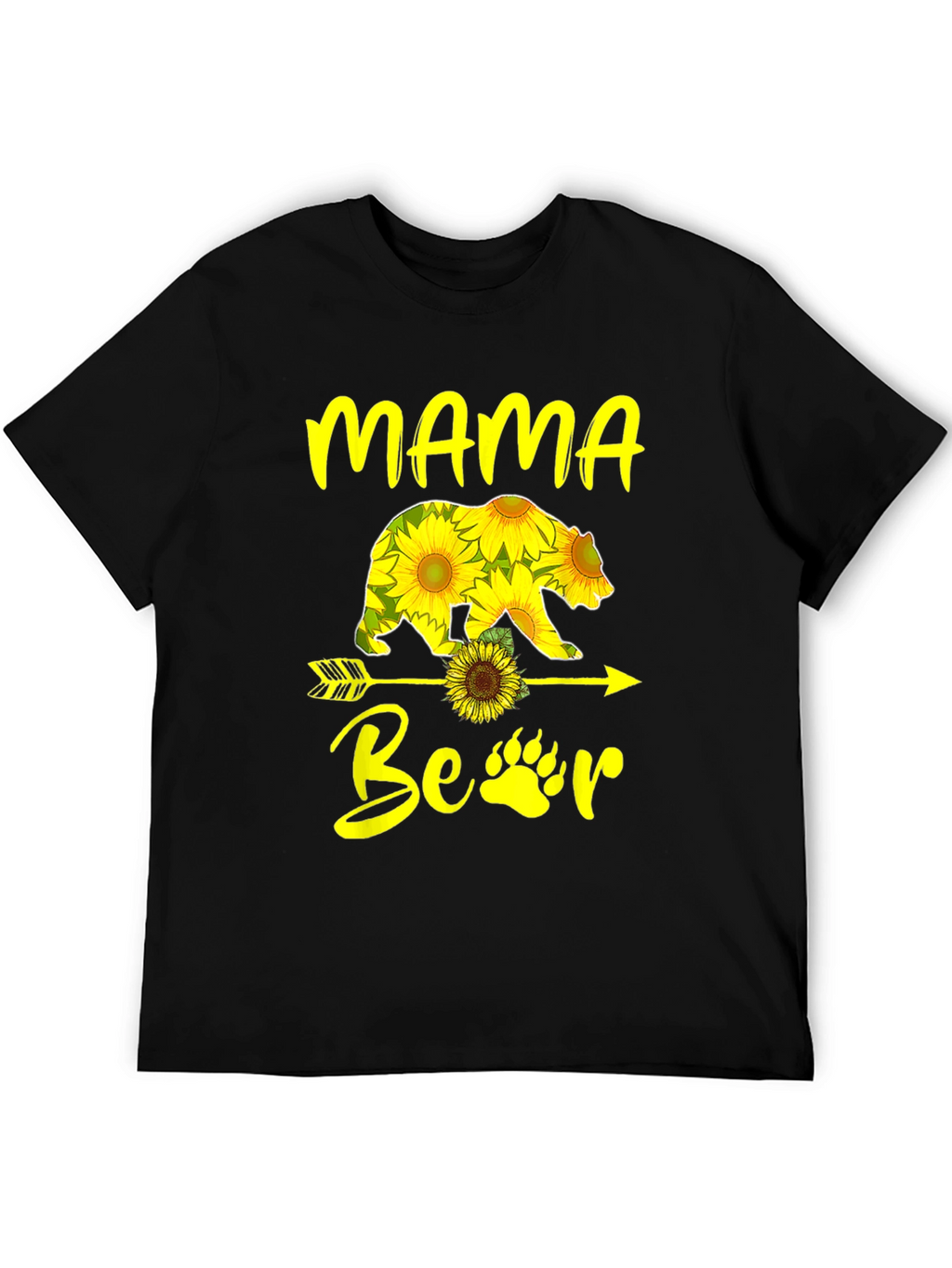 Mama Bear Sunflower Graphic T-Shirt