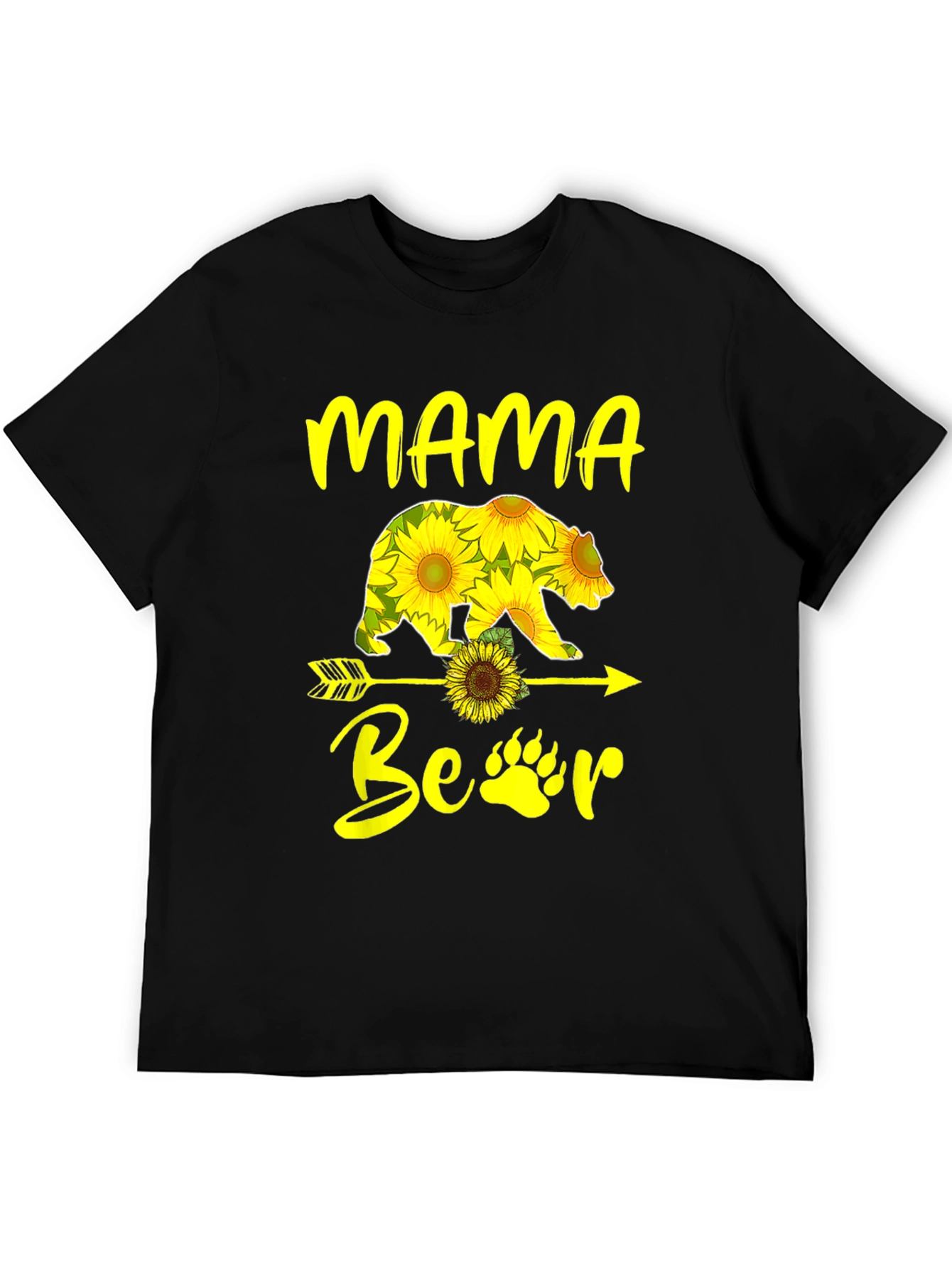 Mama Bear Sunflower Graphic T-Shirt