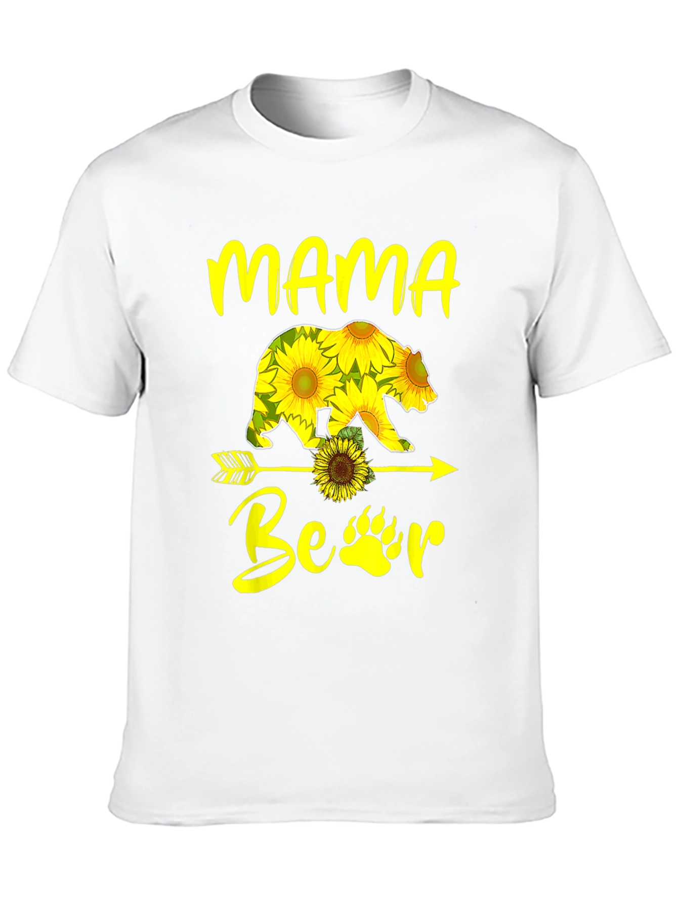 Mama Bear Sunflower Graphic T-Shirt