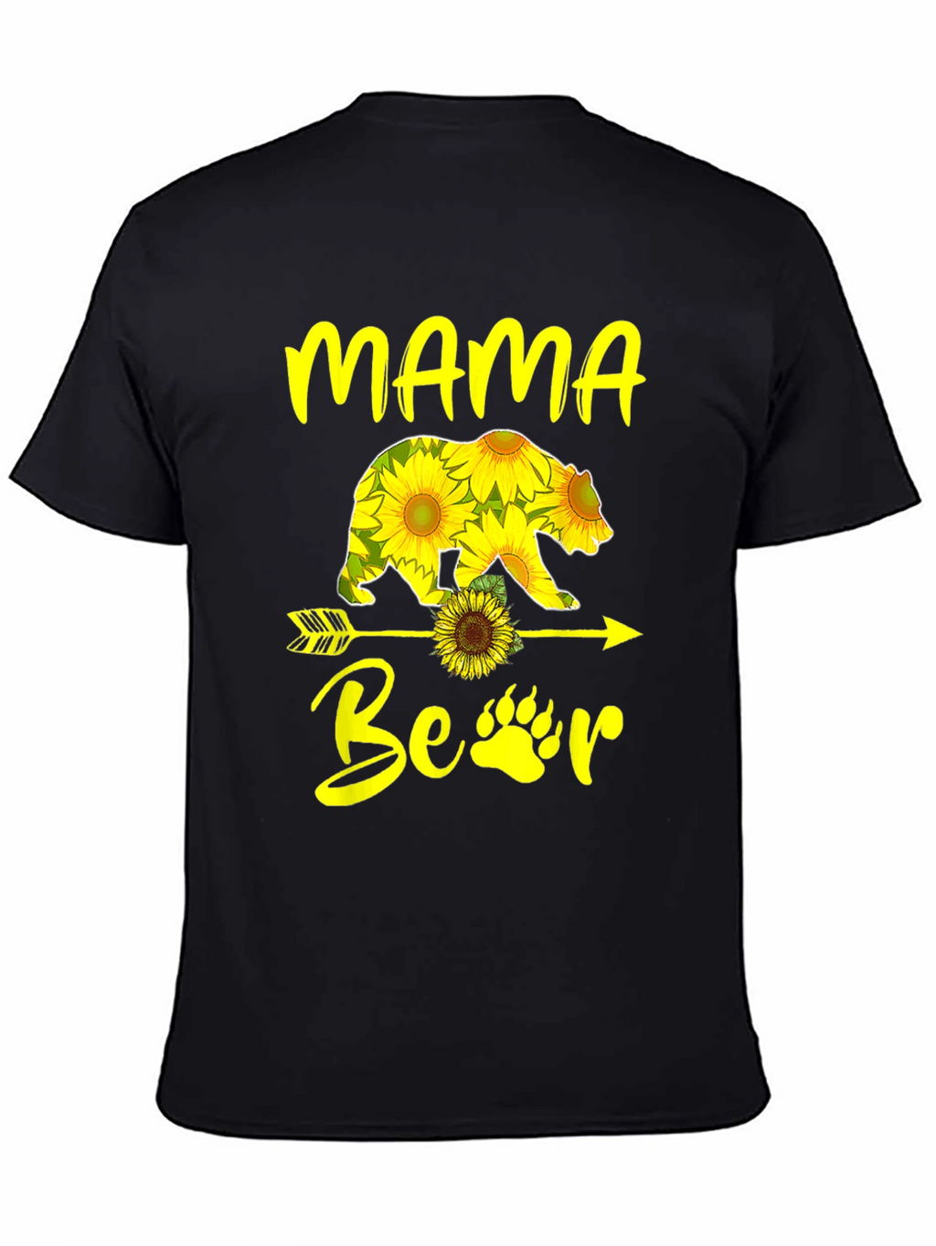 Mama Bear Sunflower Graphic T-Shirt