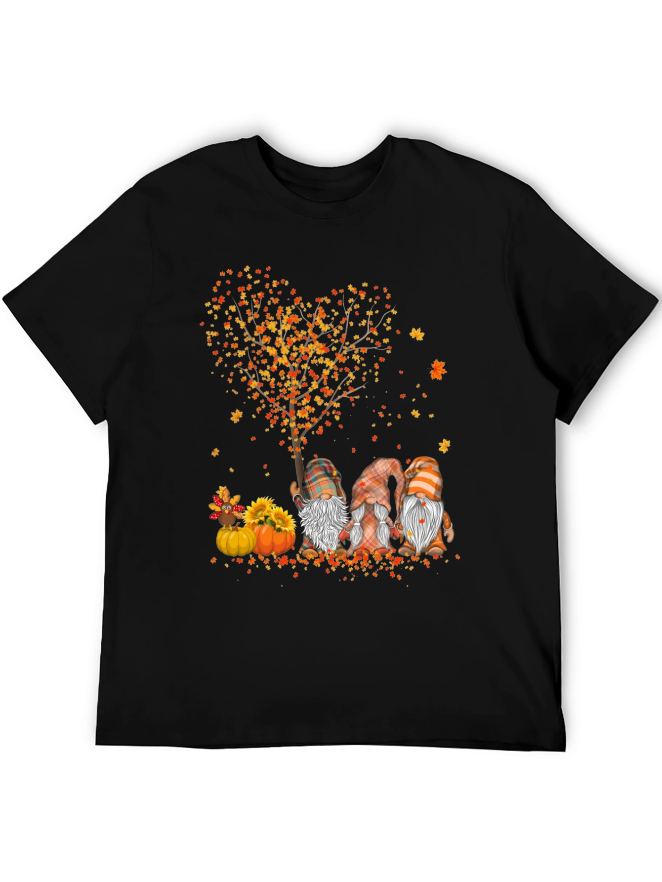 Fall Gnomes Heart Tree T-Shirt