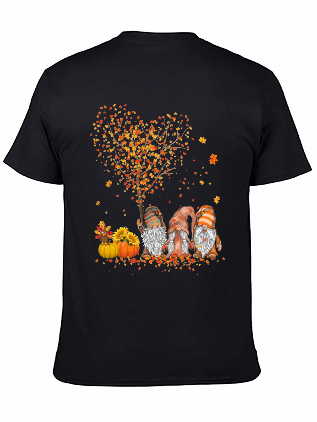 Fall Gnomes Heart Tree T-Shirt