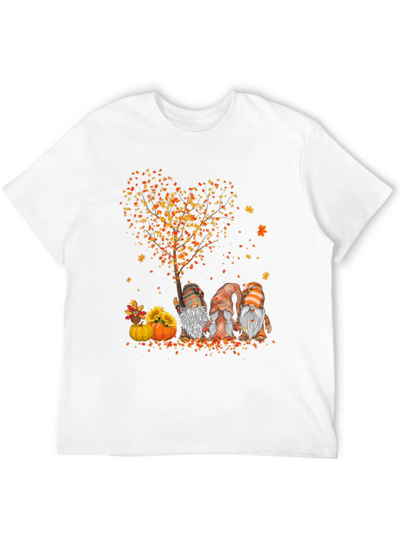 Fall Gnomes Heart Tree T-Shirt