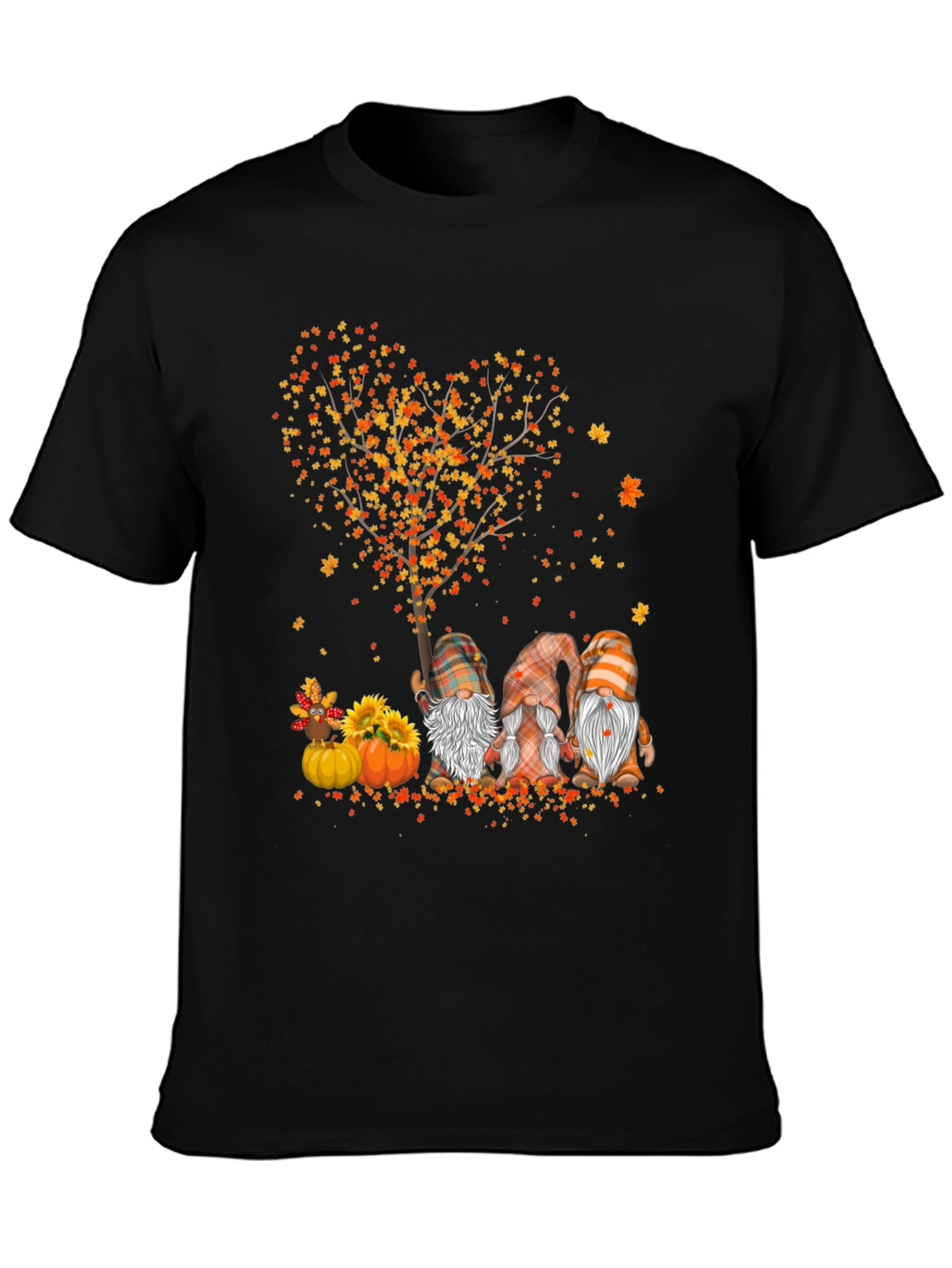 Fall Gnomes Heart Tree T-Shirt