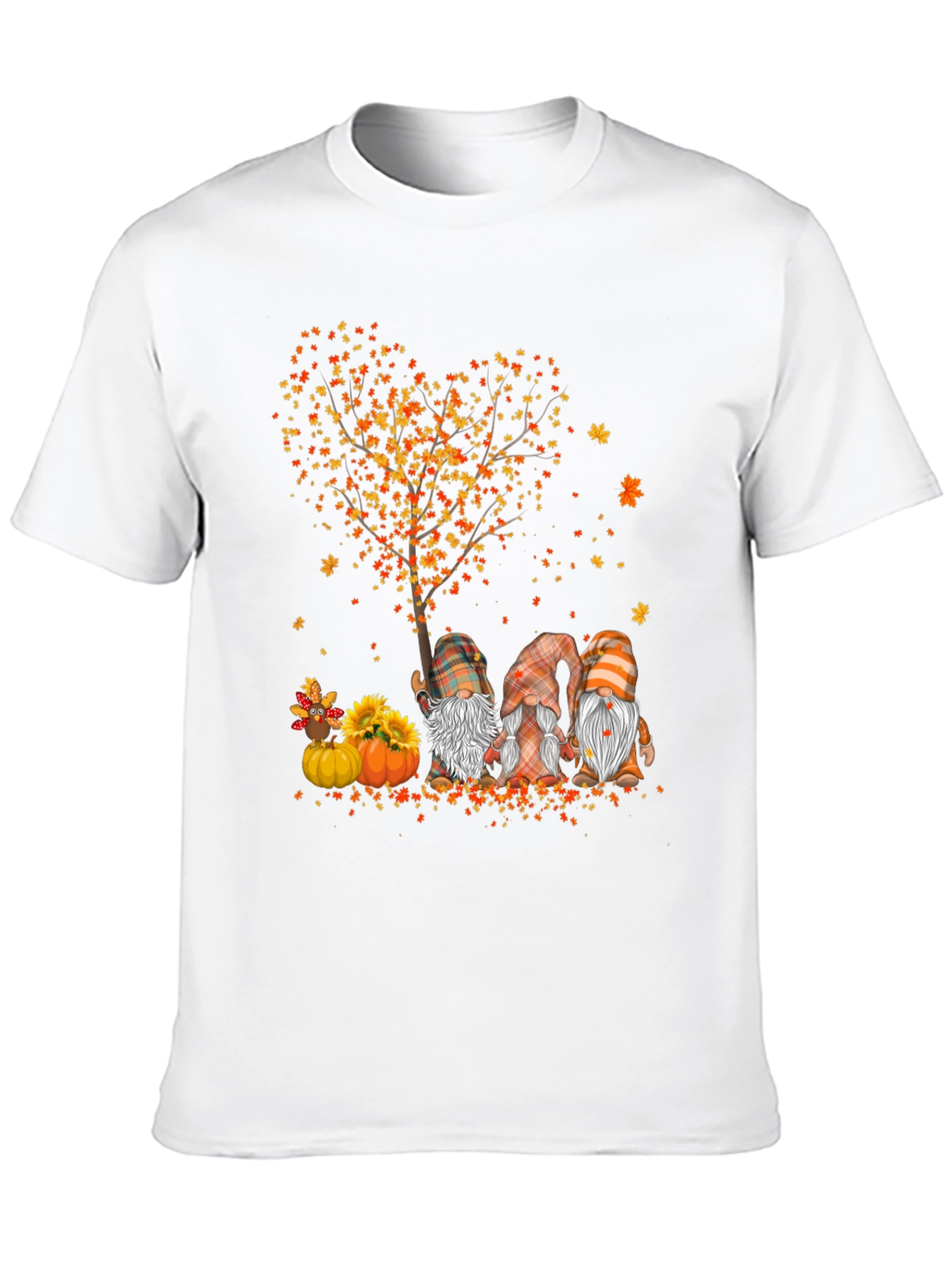 Fall Gnomes Heart Tree T-Shirt