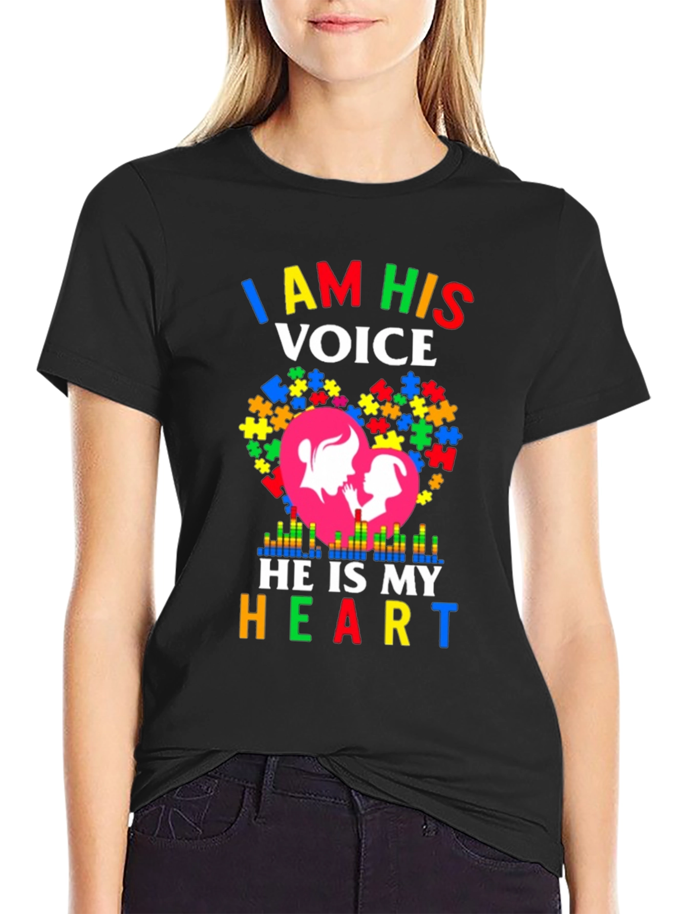 I Am His Voice Autism Awareness T-Shirt