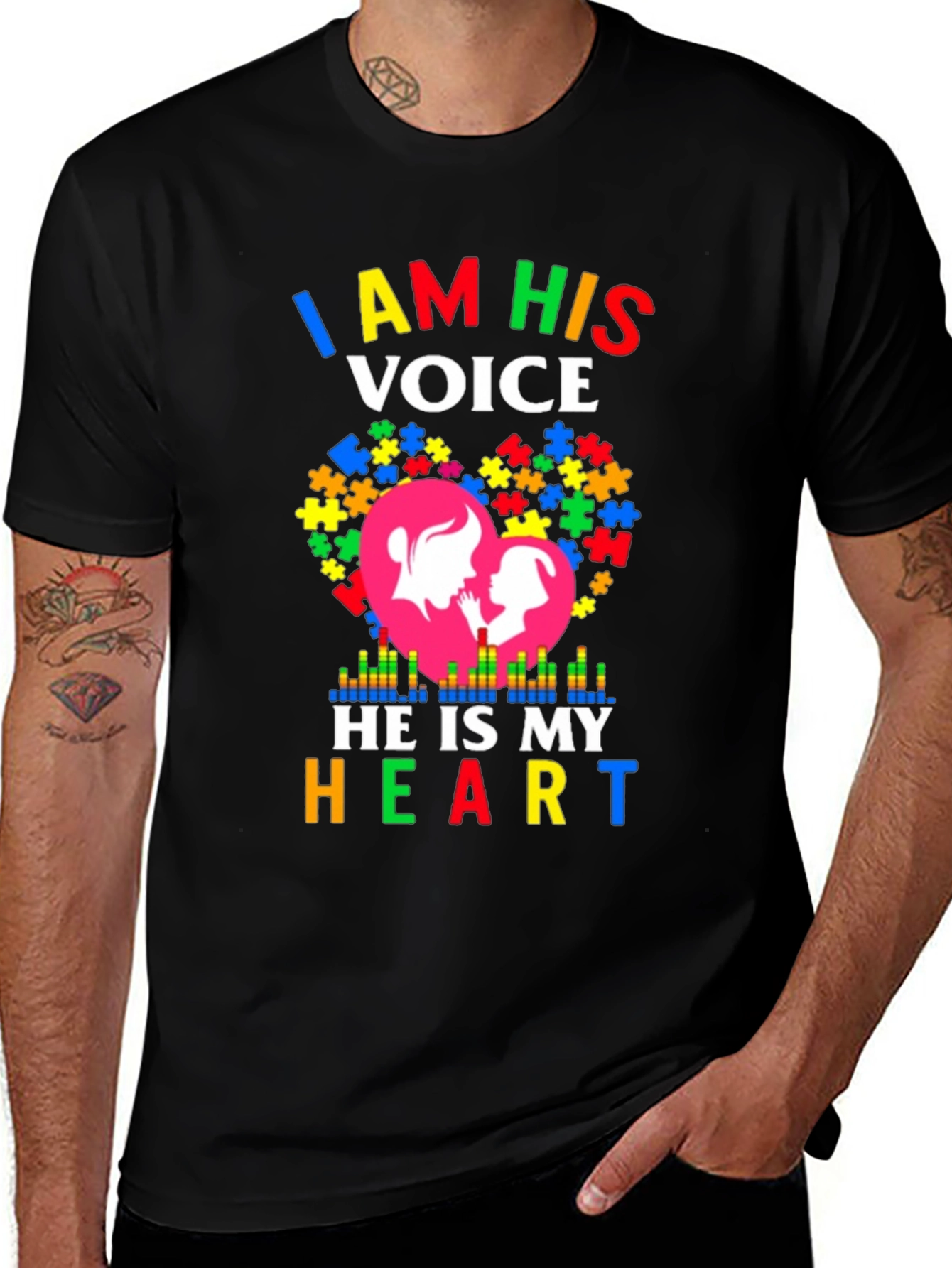 I Am His Voice Autism Awareness T-Shirt