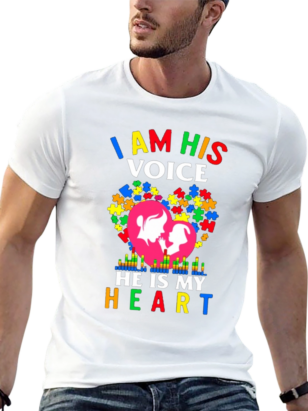 I Am His Voice Autism Awareness T-Shirt