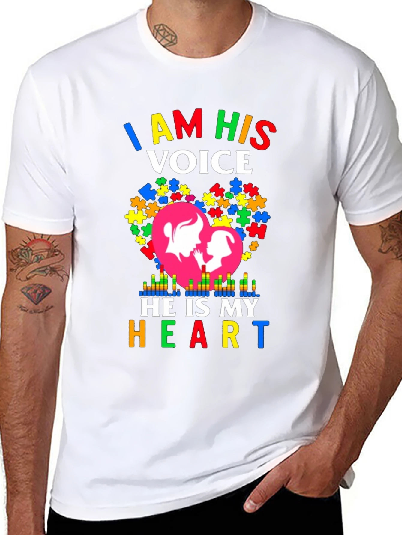 I Am His Voice Autism Awareness T-Shirt