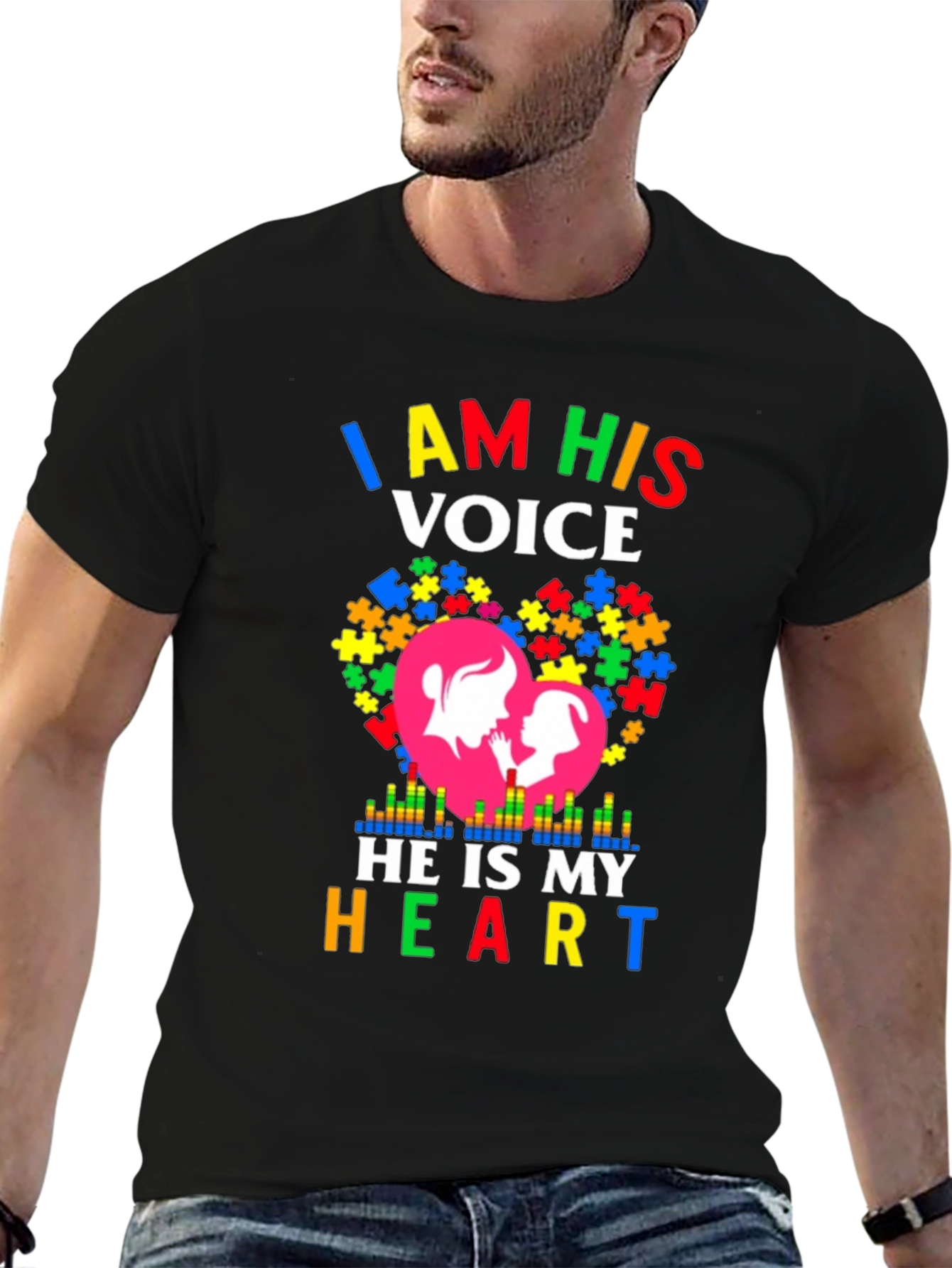 I Am His Voice Autism Awareness T-Shirt