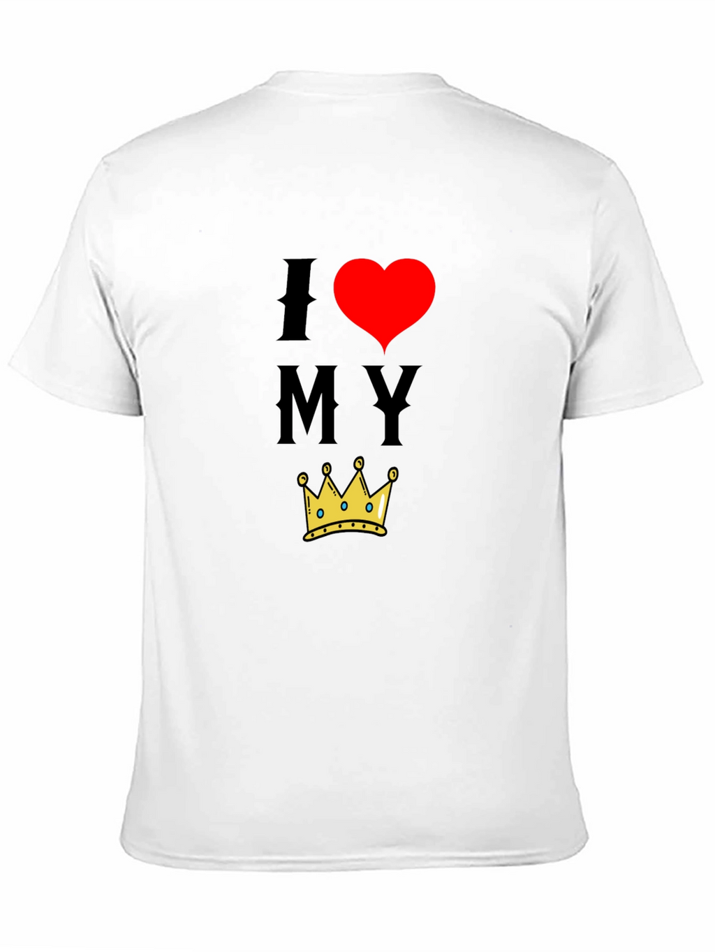 I Heart My Crown Black T-Shirt