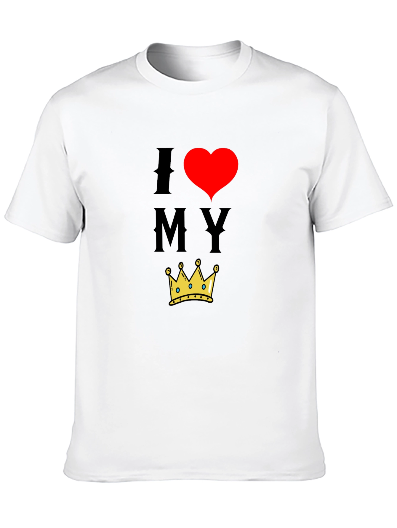 I Heart My Crown Black T-Shirt