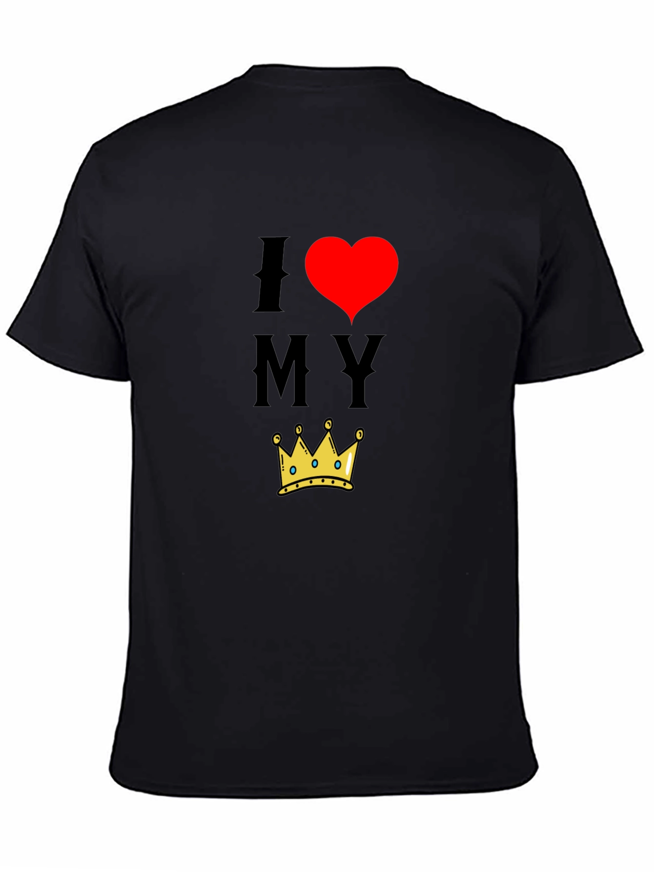 I Heart My Crown Black T-Shirt