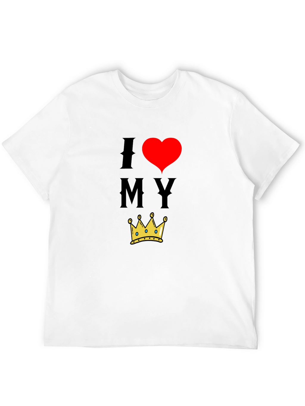 I Heart My Crown Black T-Shirt
