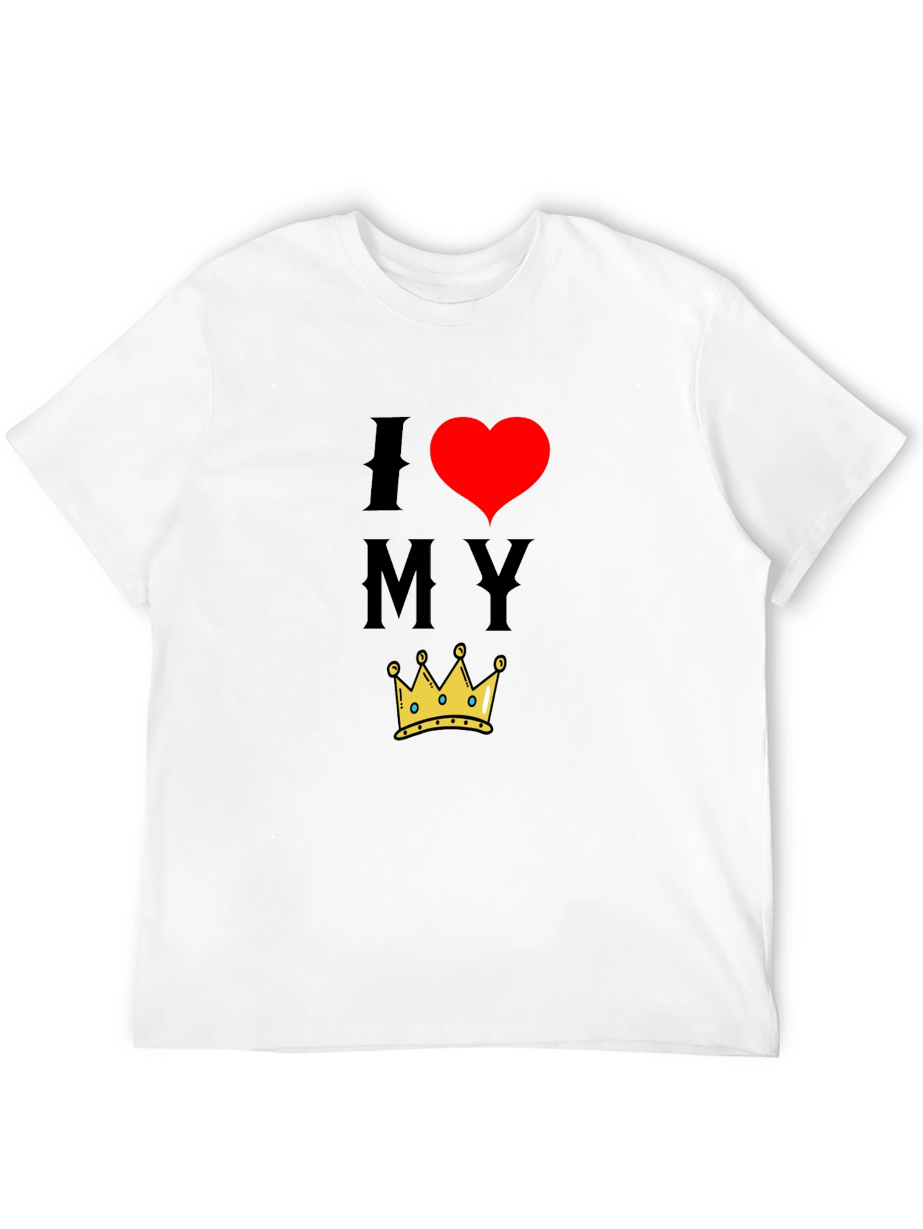 I Heart My Crown Black T-Shirt