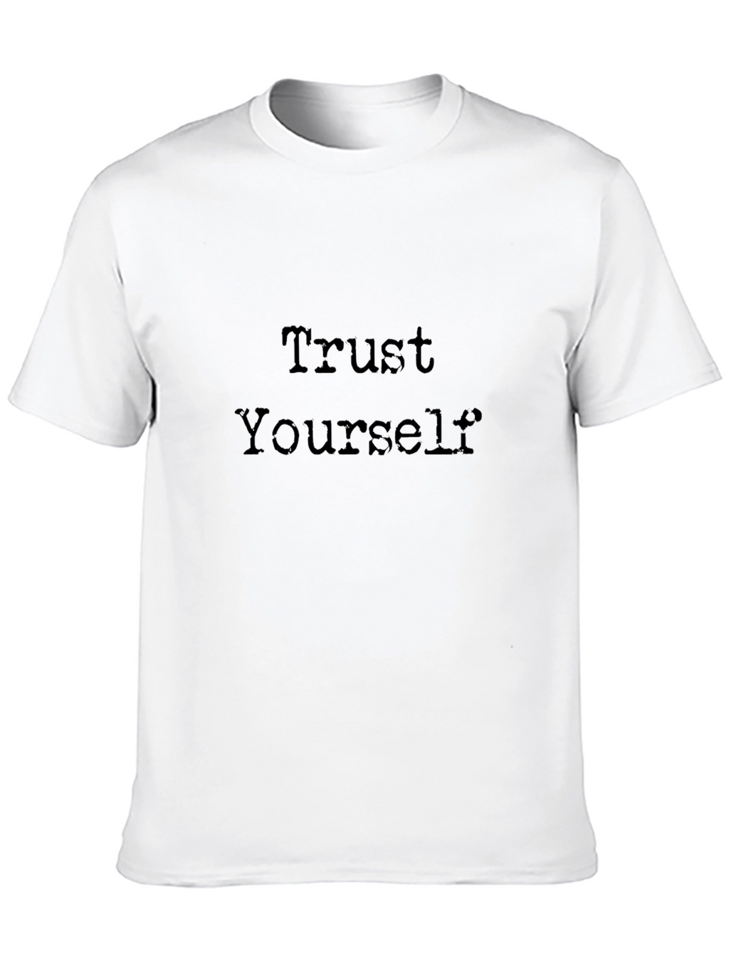 Trust Yourself Black Graphic Tee