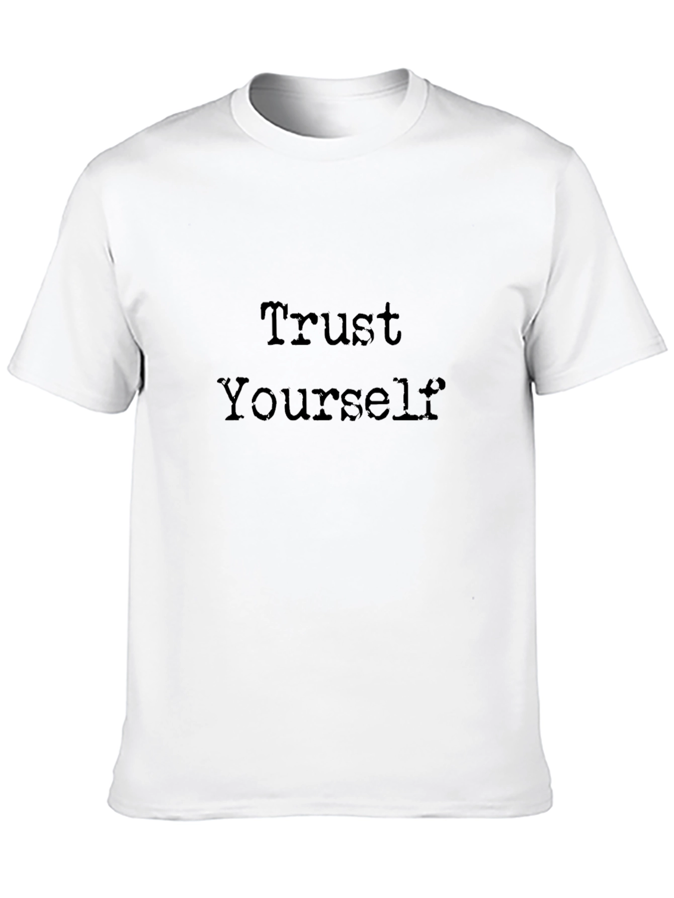 Trust Yourself Black Graphic Tee
