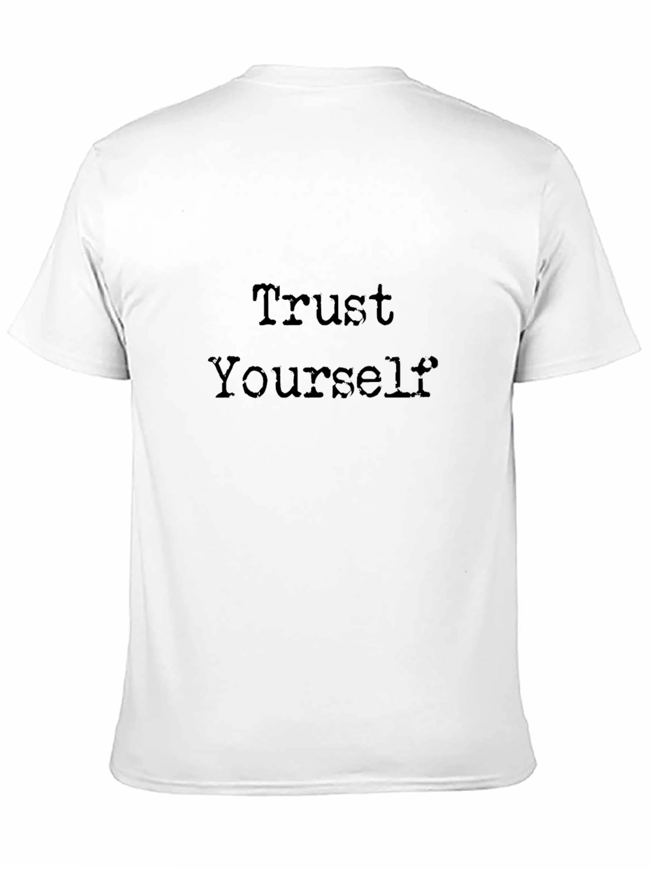 Trust Yourself Black Graphic Tee