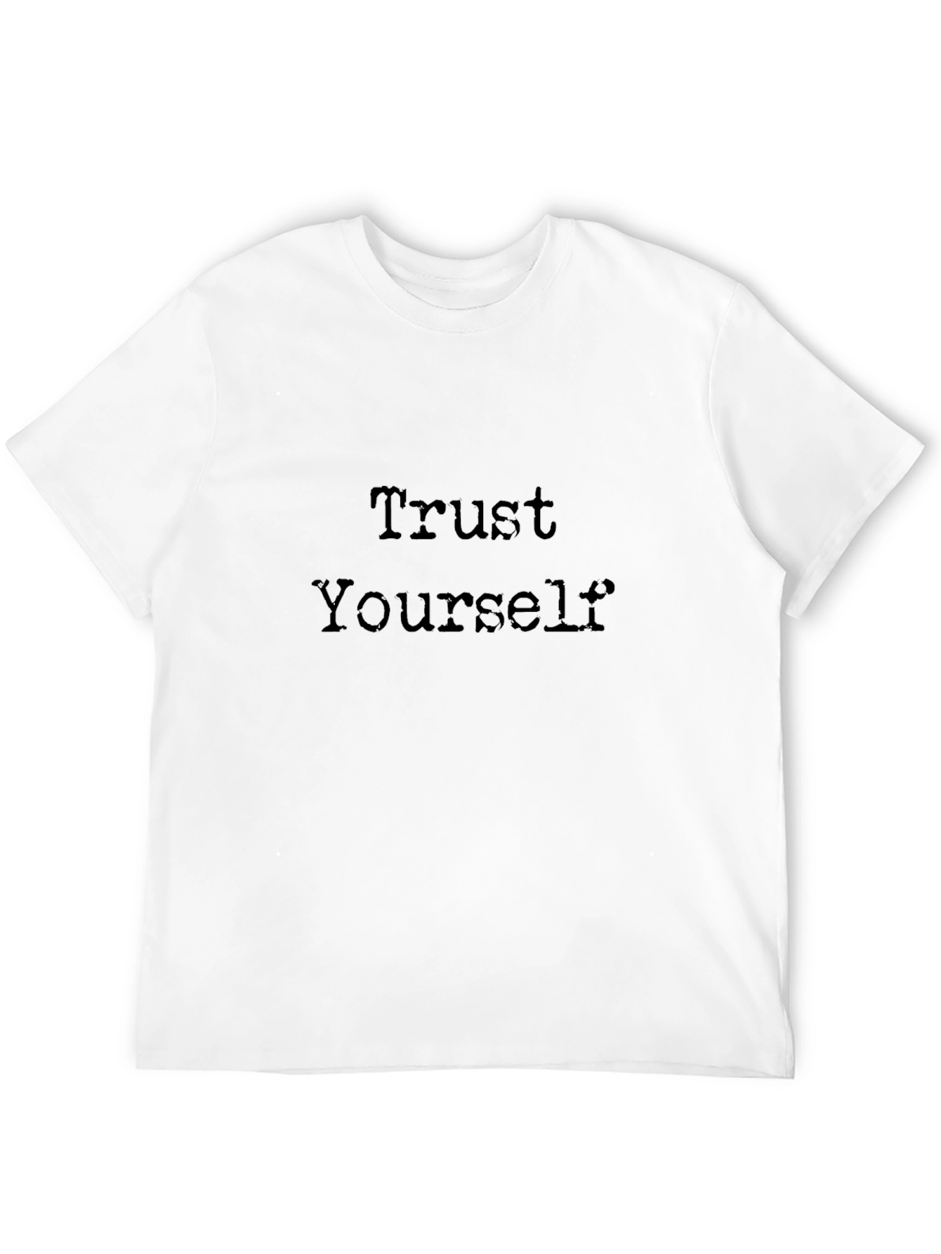 Trust Yourself Black Graphic Tee