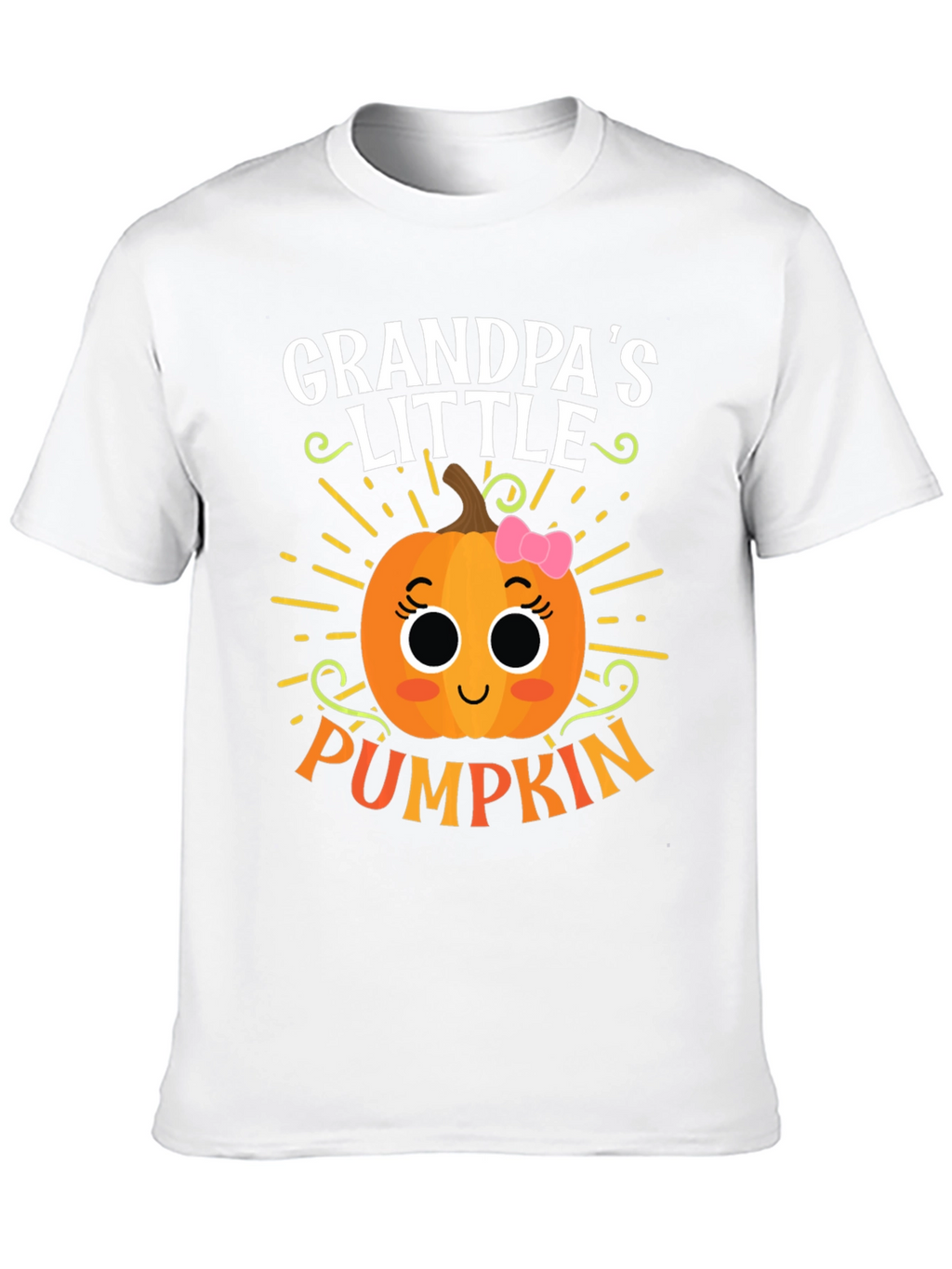 Grandpas Little Pumpkin Cute Graphic Tee