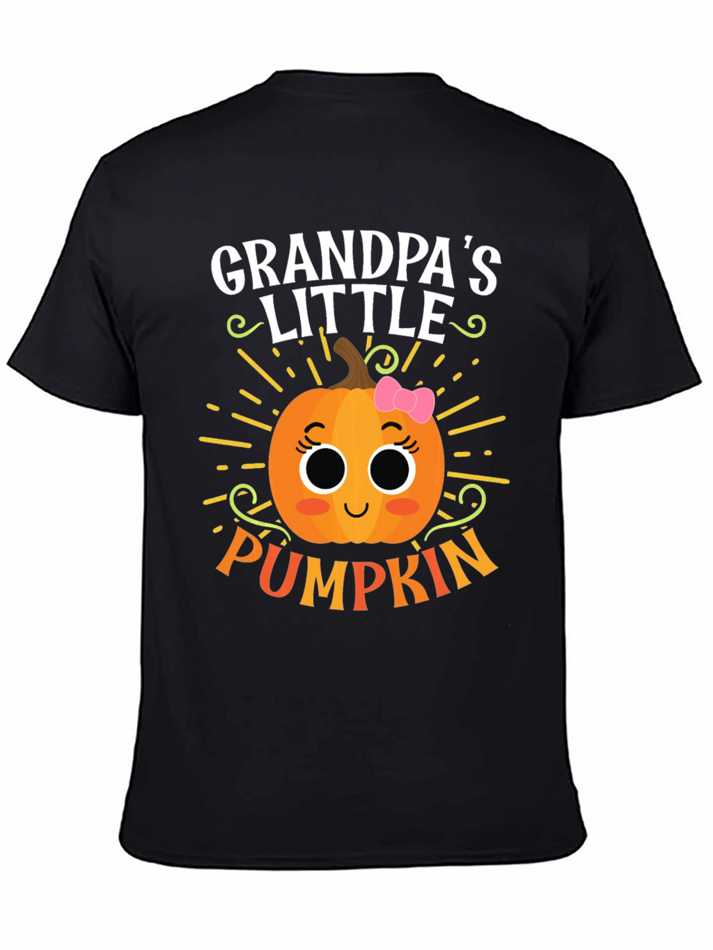 Grandpas Little Pumpkin Cute Graphic Tee