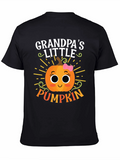 Grandpas Little Pumpkin Cute Graphic Tee