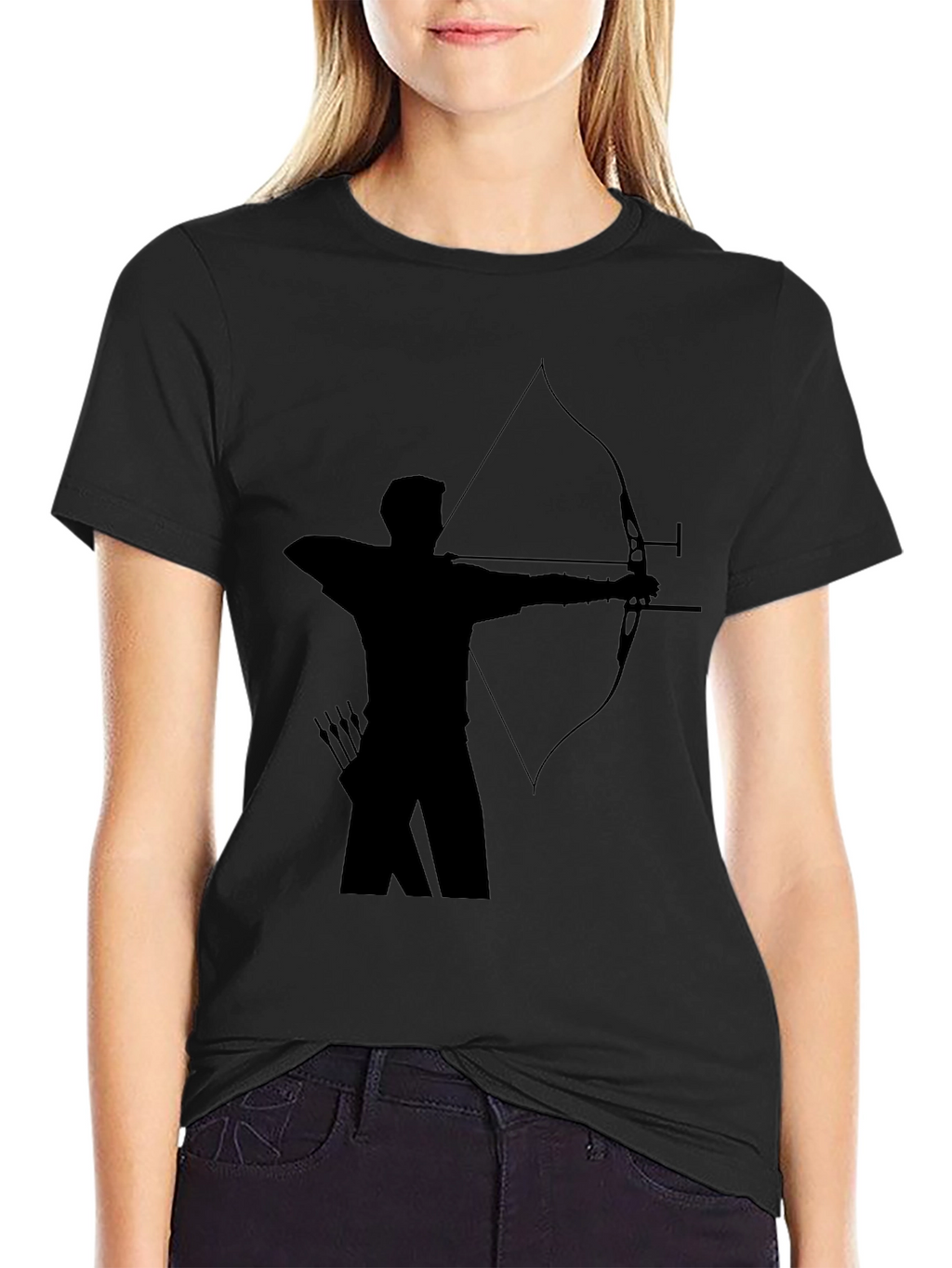 Archer Silhouette Black T-Shirt