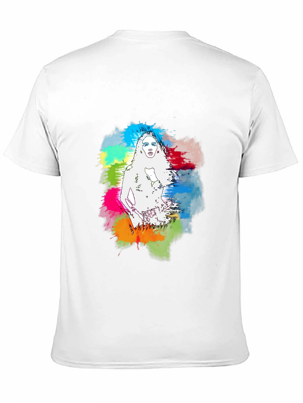 Vibrant Woman Graphic Black T-Shirt
