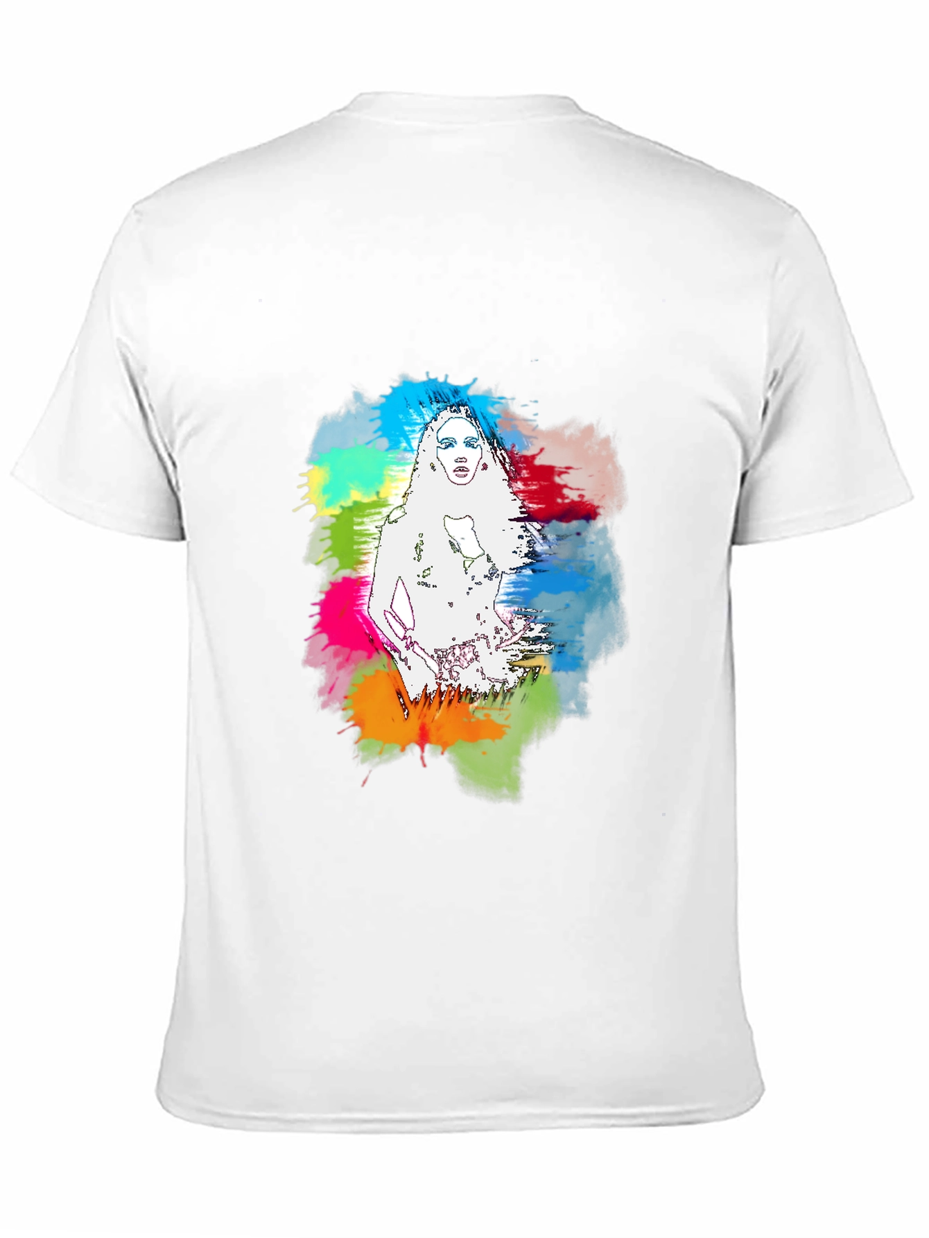 Vibrant Woman Graphic Black T-Shirt