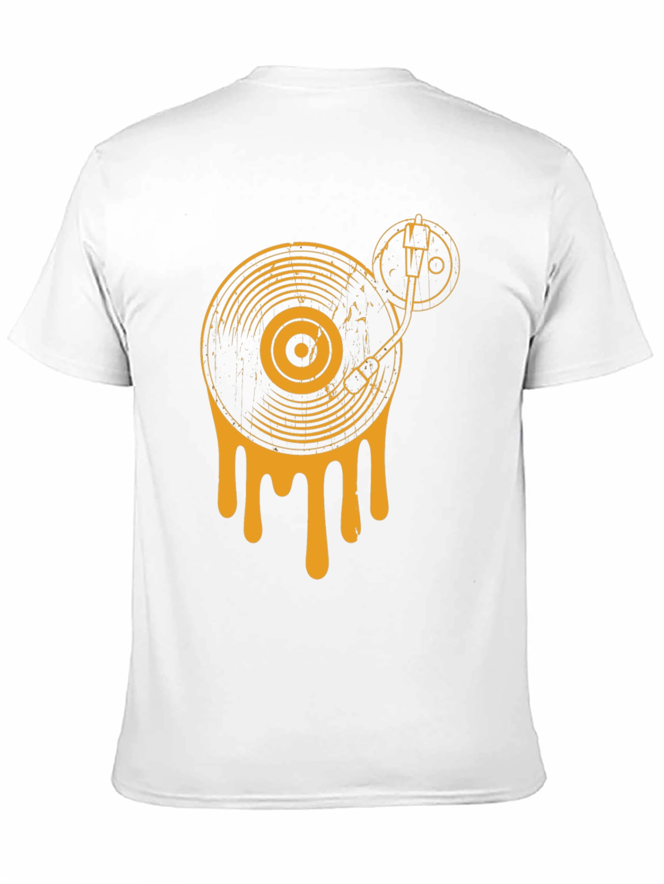 Retro Drip Turntable Graphic Tee - Black