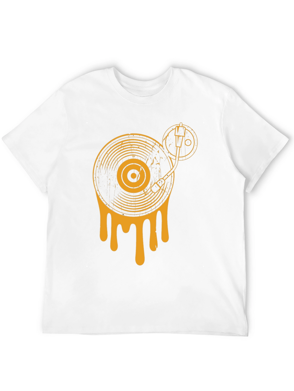 Retro Drip Turntable Graphic Tee - Black