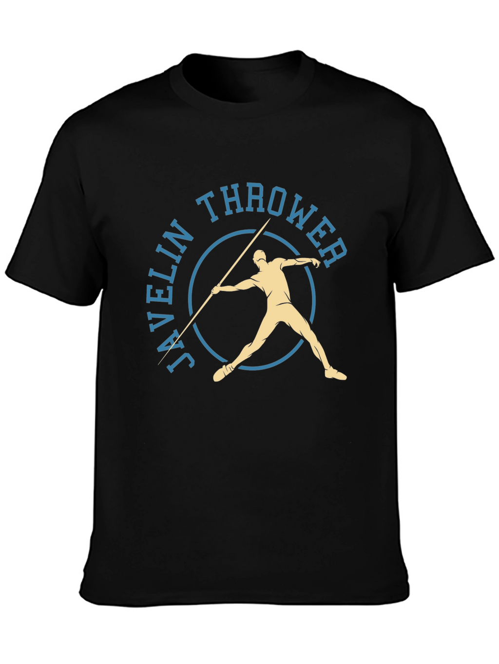 Javelin Thrower Graphic Tee - Athletic Sport Shirt