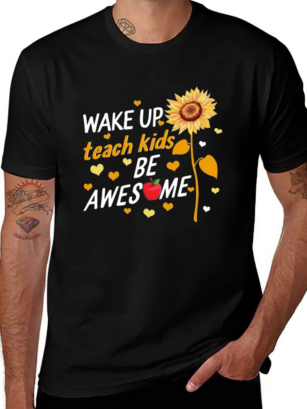 Wake Up Teach Kids Be Awesome T-Shirt