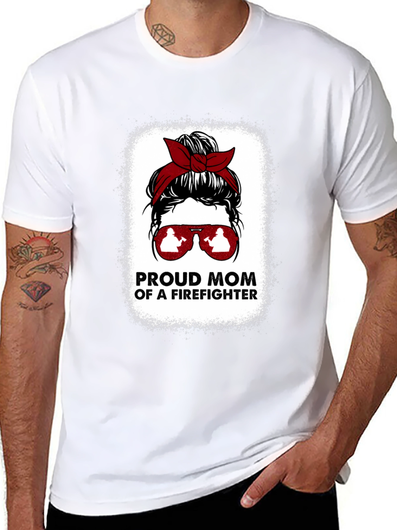 Proud Firefighter Mom T-Shirt
