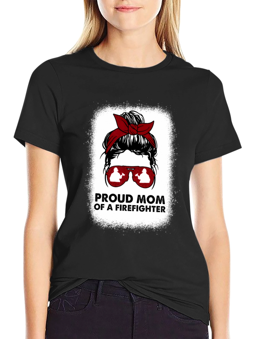 Proud Firefighter Mom T-Shirt