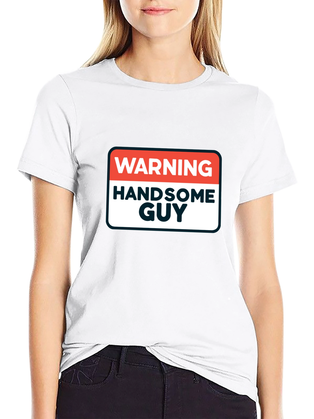 Warning Handsome Guy Graphic T-Shirt