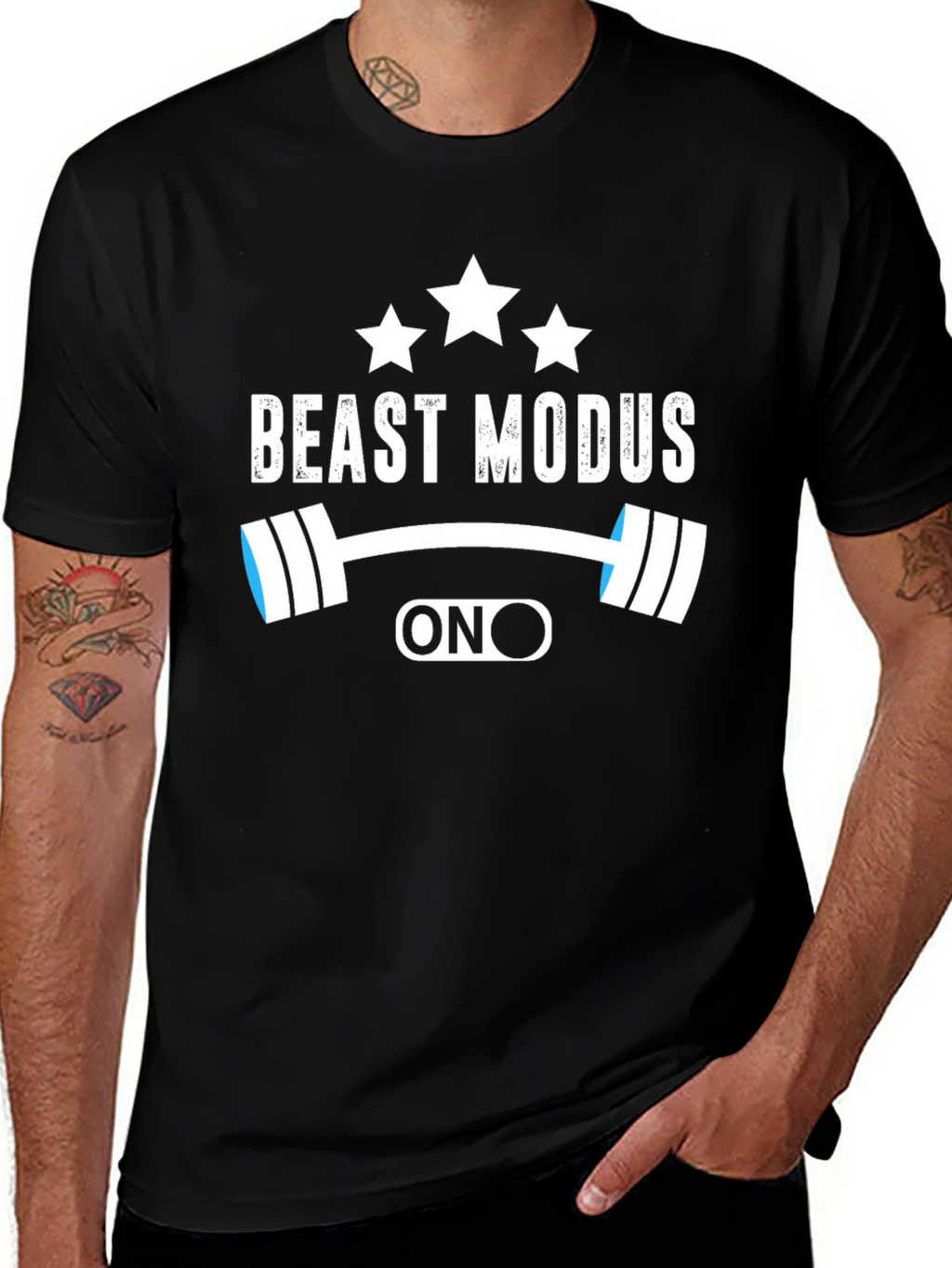 Beast Modus ON Black Graphic Tee