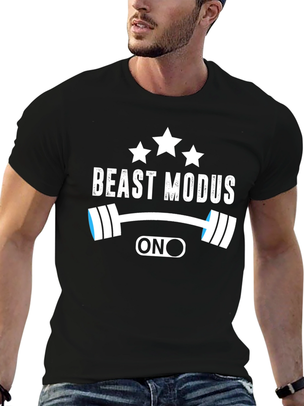 Beast Modus ON Black Graphic Tee