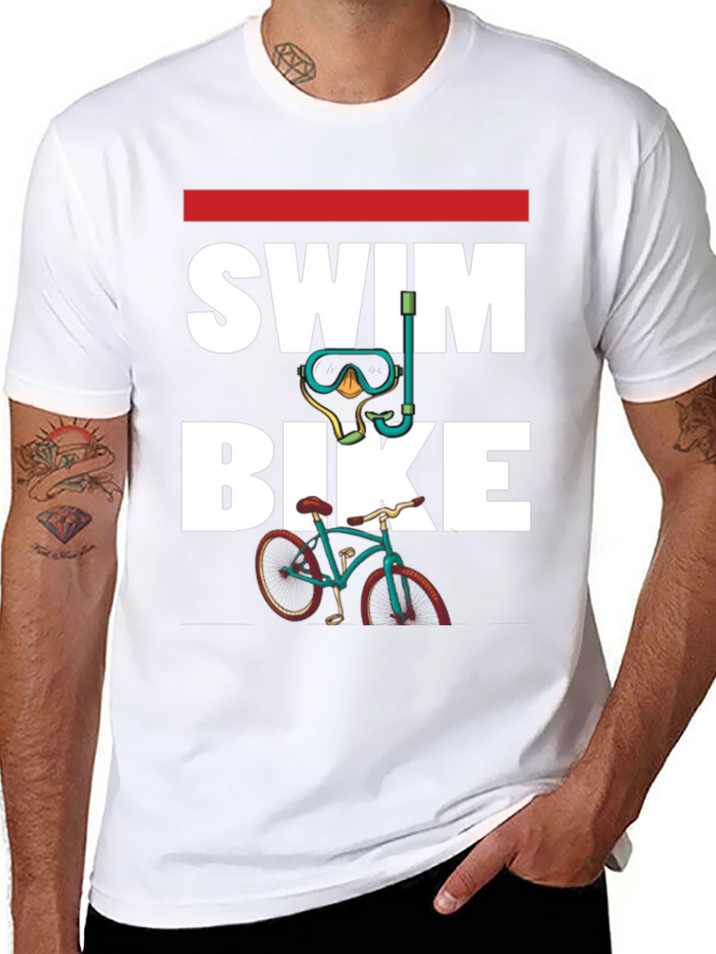 Swim Bike T-Shirt | Triathlon Training Tee