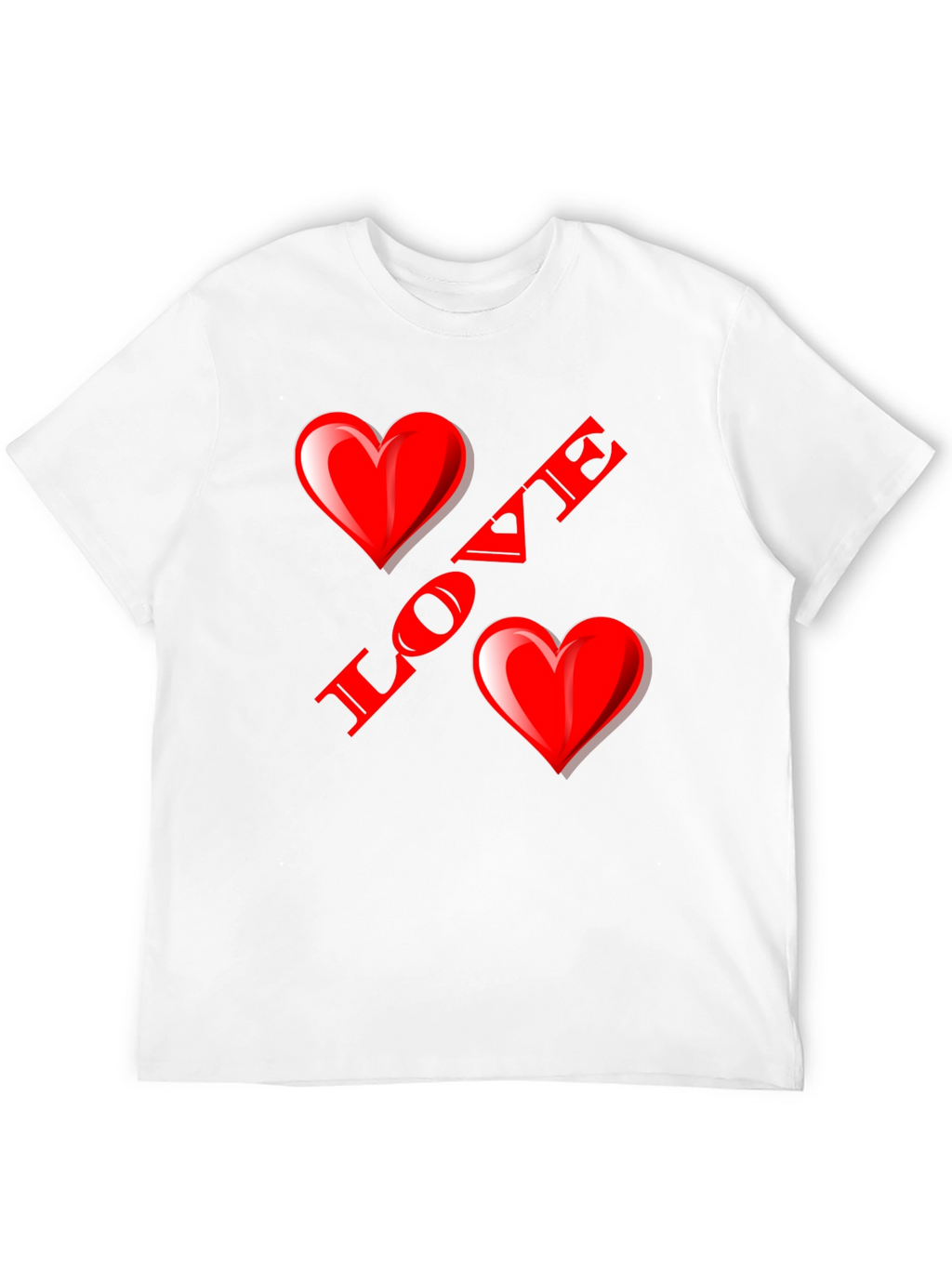 Love Heart Black T-Shirt