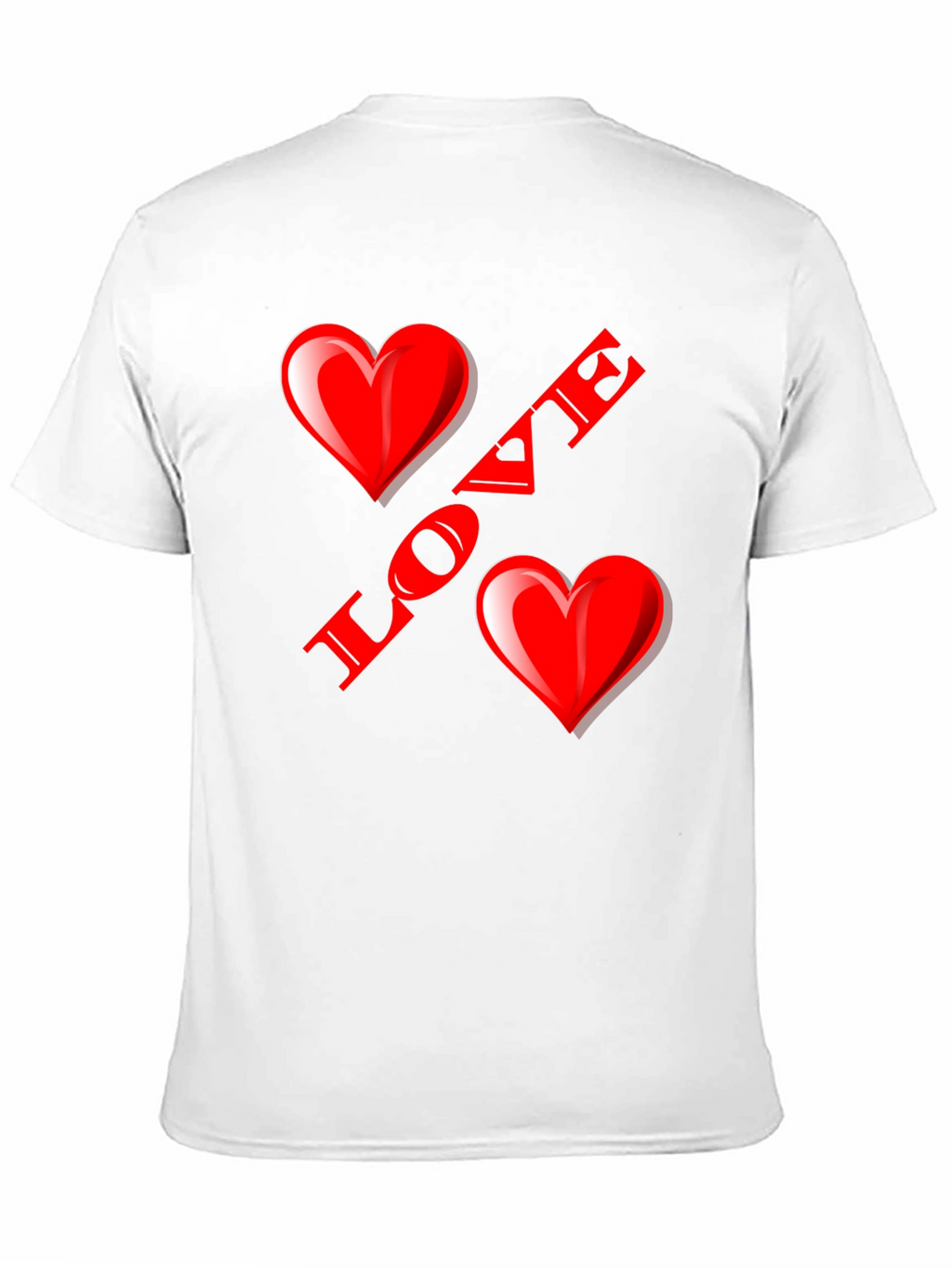 Love Heart Black T-Shirt
