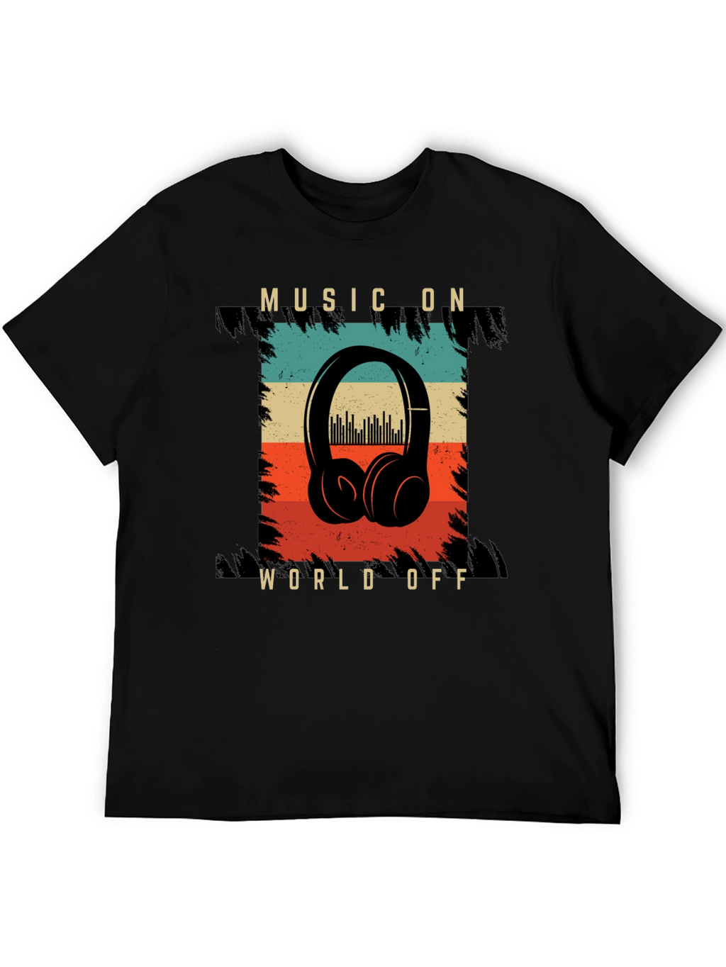 Music On World Off Graphic T-Shirt