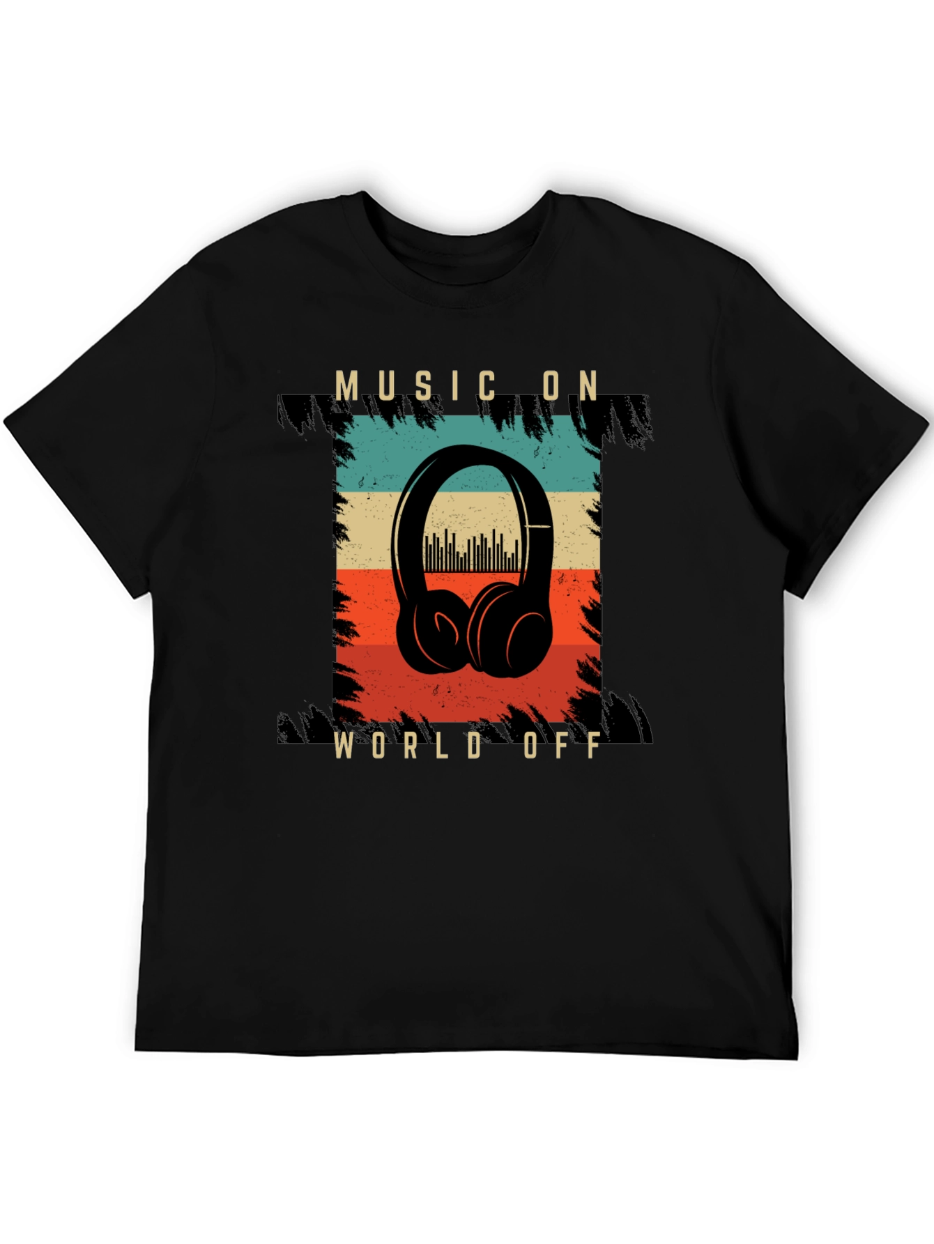Music On World Off Graphic T-Shirt