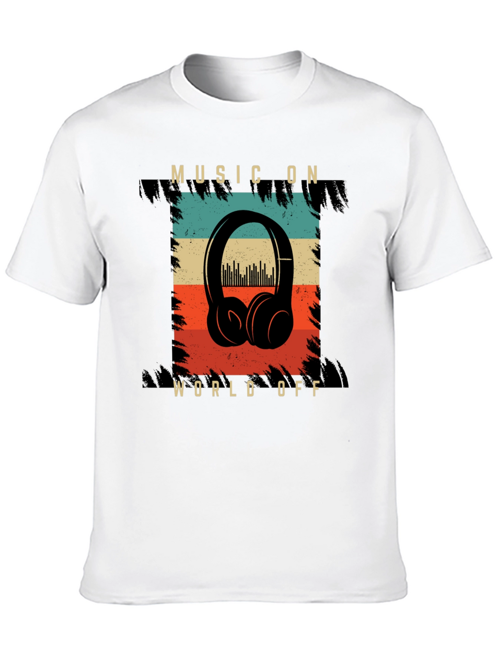 Music On World Off Graphic T-Shirt