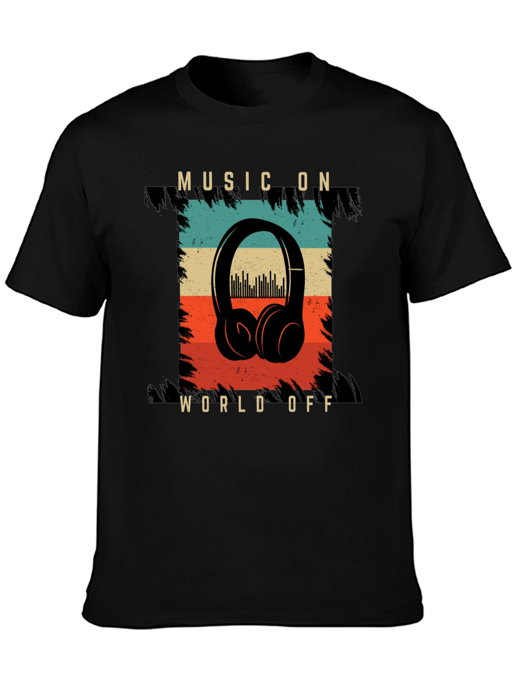 Music On World Off Graphic T-Shirt