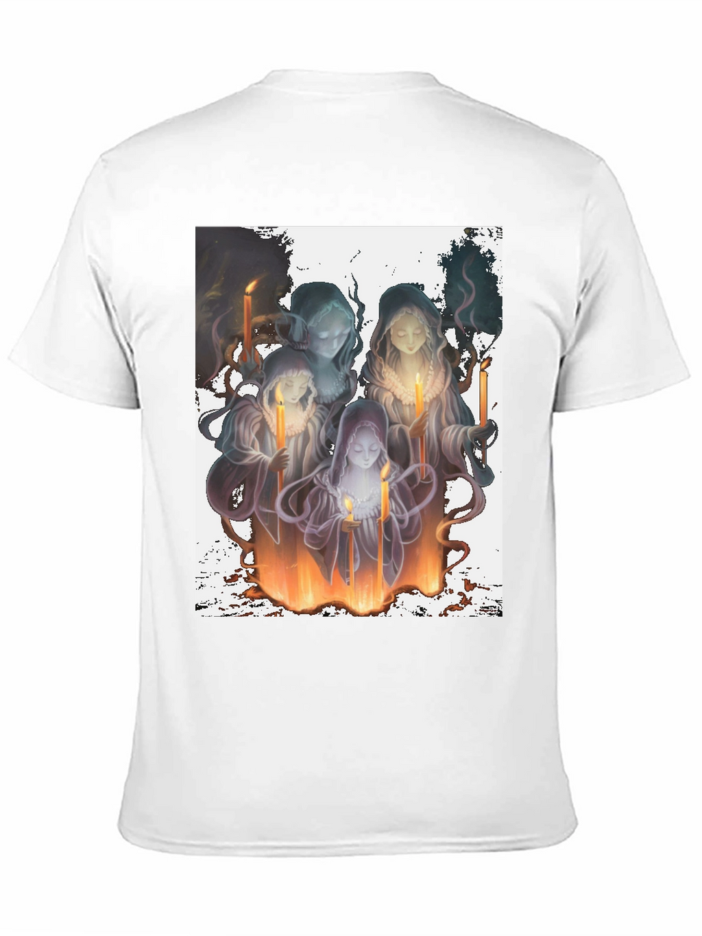 Candle Witches Graphic Tee - Black Cotton