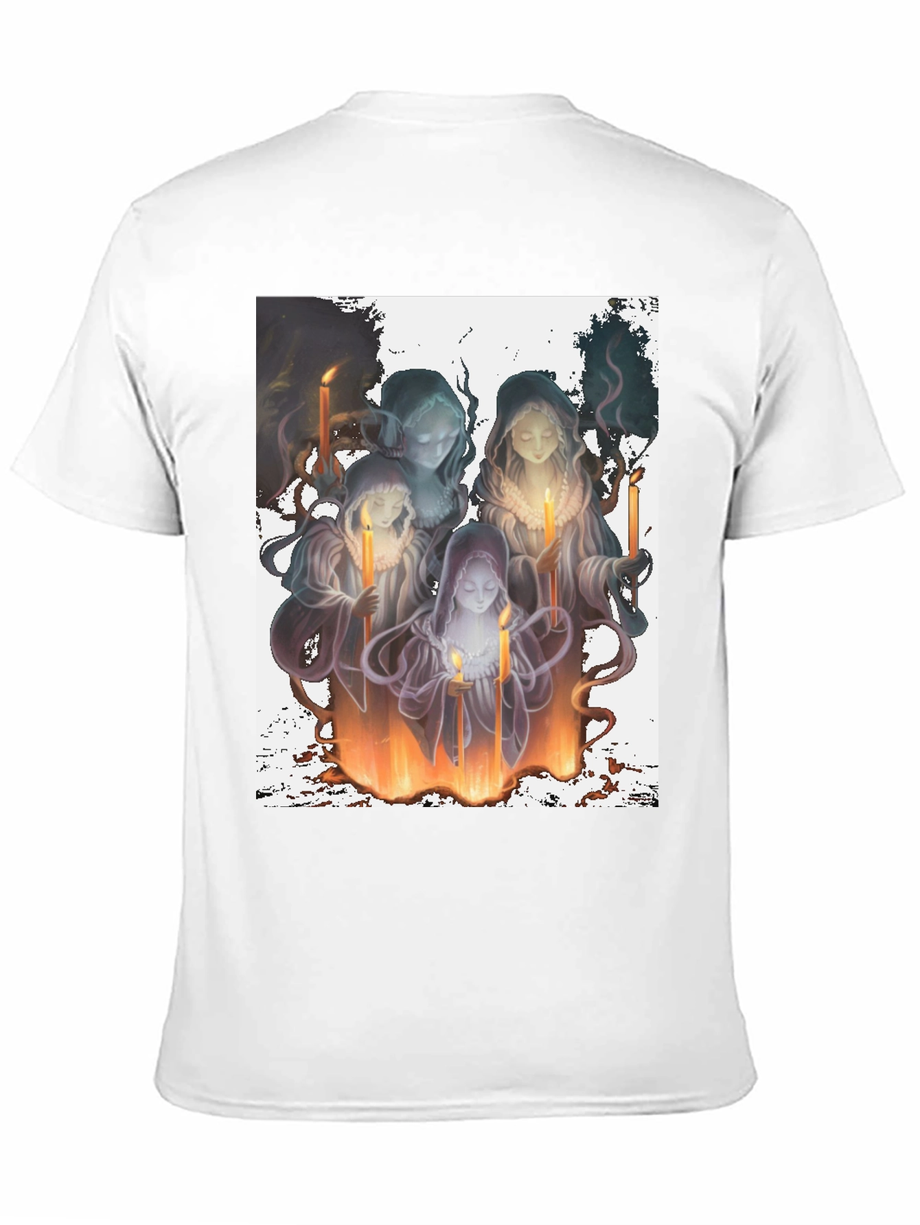 Candle Witches Graphic Tee - Black Cotton