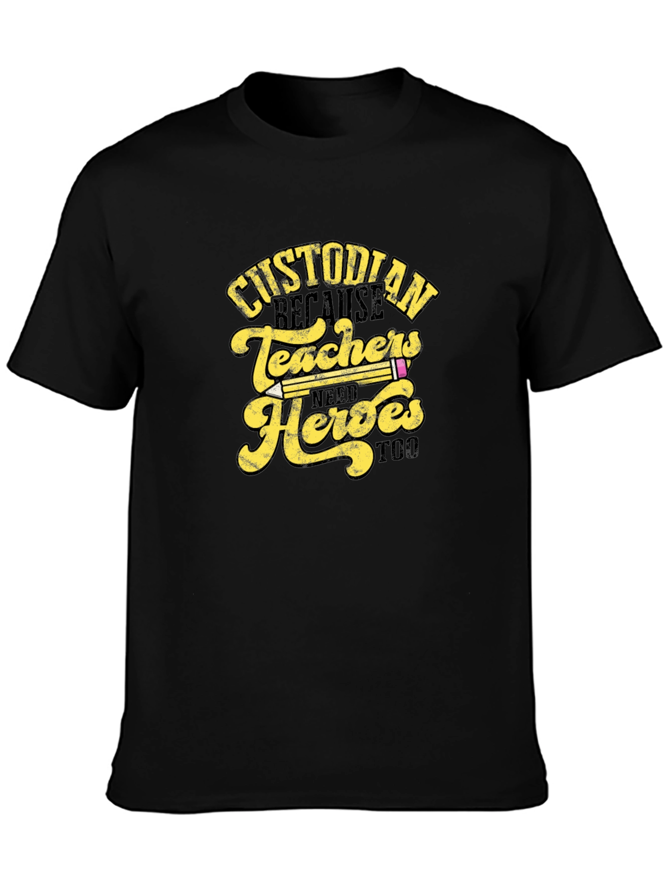 Custodian Teachers Heroes T-Shirt
