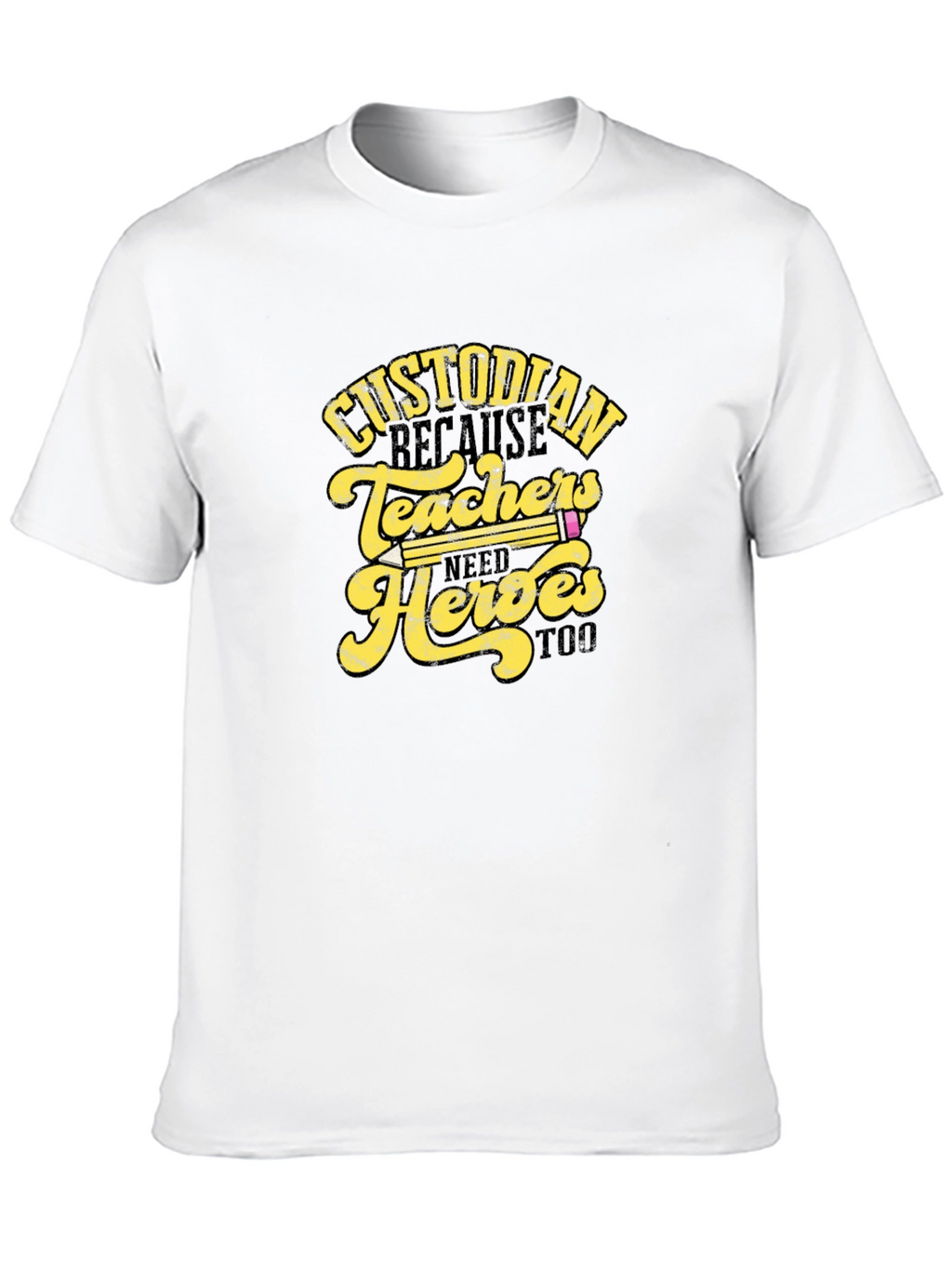 Custodian Teachers Heroes T-Shirt